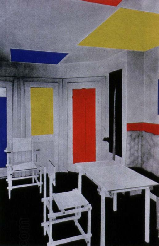 Piet Mondrian interior oil painting picture